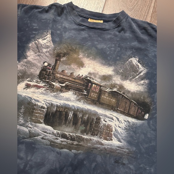 Vintage 90s The Mountain Tye Dye Train Tee - Picture 3 of 5